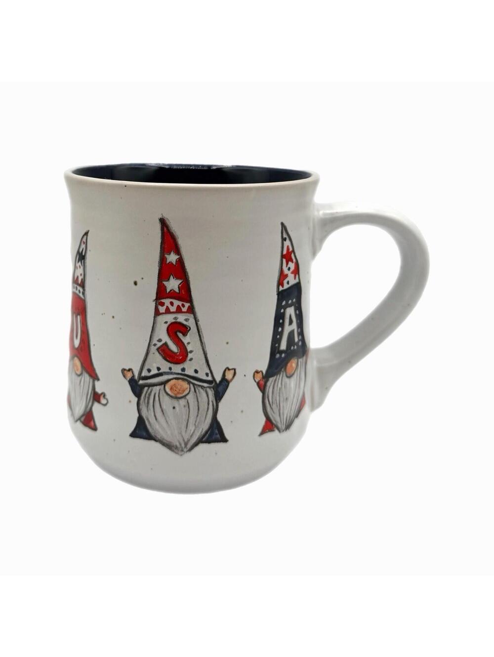 Sheffield Home 2023 Patriotic Gnome Coffee Mug – Red White & Blue – 4th of July